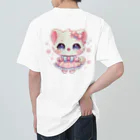 Snow-peaceのかわいいキティの夢見るデザイン Heavyweight T-Shirt