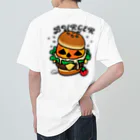 イラスト MONYAAT のバックプリント　バーガー ヘビーウェイトTシャツ