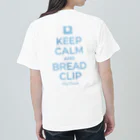 スタンダードTシャツ800円引き！4月29日(月)23時59分まで！！★kg_shopの[☆両面] KEEP CALM AND BREAD CLIP [ライトブルー] ヘビーウェイトTシャツ