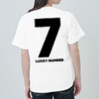 lucky_numberの7_LUCKY NUMBER ヘビーウェイトTシャツ