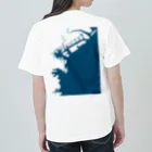 cuuyabowの横浜港　藍色・Back Heavyweight T-Shirt