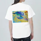 アート工房　甘月蝕(kanngesshoku)『TAaKA』のストアのMary's  tweets『ワーイ、海水浴って最高!!』 Heavyweight T-Shirt