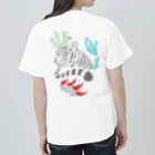 Siderunの館 B2の【バックプリント】白虎を中華風で ヘビーウェイトTシャツ