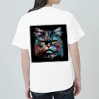 やまやまshopの睨み猫　カラフルアート Heavyweight T-Shirt