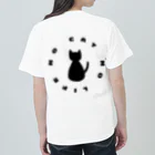 nekotosiawaseの猫と幸せ　 ヘビーウェイトTシャツ