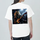 Gavi'sのRockなCat ギターバージョン3 ヘビーウェイトTシャツ