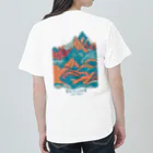 aokitaの【BLUE NORTH】ボルダーデザイン5 Heavyweight T-Shirt