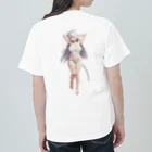 KAZAHANAのネコミミ少女のおはようございます！ ヘビーウェイトTシャツ