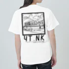 YUTANEKO公式ショップのゆたねこ　ボンネットバス Heavyweight T-Shirt