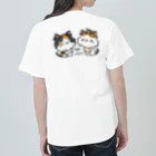 猫とハリセンボン🚗車中泊の旅の猫ハリ家の主役達 Heavyweight T-Shirt