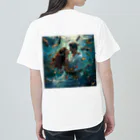 AQUAMETAVERSEの人魚姫と王子の微笑み アメジスト 2846 Heavyweight T-Shirt