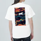 AQUAMETAVERSEの宇宙で遊んでる白猫 アメジスト 2846 Heavyweight T-Shirt