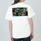 AQUAMETAVERSEの大小の輝くシャボン玉　BLUE PLUM  691 Heavyweight T-Shirt