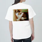 ハンドメイドSaoriのねこ♡寝子 Heavyweight T-Shirt