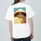 AQUAMETAVERSEの箱からのぞいている子猫　ラフルール　1859 Heavyweight T-Shirt