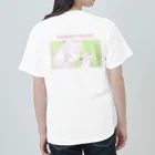 nya-mew（ニャーミュー）のネコチャン×ネコチャン(バックプリント) ヘビーウェイトTシャツ