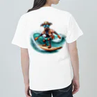 Surfing Dogの波乗りドーベルマン Heavyweight T-Shirt