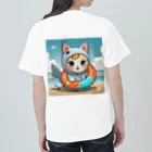 癒しの部屋🐾໒꒱の着ぐるみCat★ ヘビーウェイトTシャツ