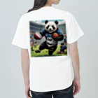 Panda Art Galleryのラグビーパンダ ヘビーウェイトTシャツ