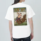 nidan-illustrationの"cow boy"(武者絵) #2 Heavyweight T-Shirt