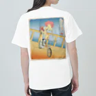 nidan-illustrationの"双輪車娘之圖會" 2-#2 Heavyweight T-Shirt