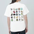 すとろべりーガムFactoryの【バックプリント】 ドットUMA図鑑 Heavyweight T-Shirt