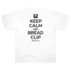 kg_shopの[☆両面] KEEP CALM AND BREAD CLIP [ブラック]  ヘビーウェイトTシャツ