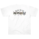 みきぞーん｜保護猫 ミッキー画伯と肉球とおともだちのmoo& chah & guri & ari  Heavyweight T-Shirt