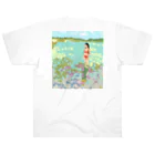 Yuhki | おばけのゆうき 公式オンラインショップの海と赤ビキニの女(ちぎり絵) ヘビーウェイトTシャツ