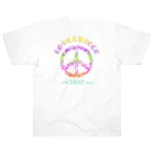 薈.collectionのLove＆peaceシリーズRainbowcolorバージョン ヘビーウェイトTシャツ