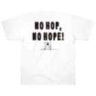 4kakeクリエイティブワーク SUZURI SHOPのNo Hop, No Hope! BEEAR  ヘビーウェイトTシャツ