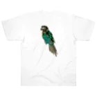 ウロコインコの翠のグッズショップのウロコインコの翠【水浴び後ver】 Heavyweight T-Shirt