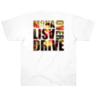 9INEHEADSのMONALISA_OVERDRIVE_BLACK_LOGO Heavyweight T-Shirt