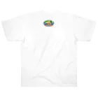 もふもふ♡けもっ娘村　(摩耶夕湖)の『釣り吉お稲荷ちゃん🎣🦊』Ａ楕円型 Heavyweight T-Shirt