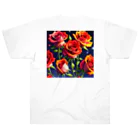 reonasdの情熱の神秘薔薇 ヘビーウェイトTシャツ
