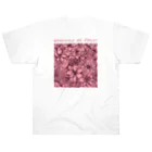 kazu_gのサクラ色の花園 ヘビーウェイトTシャツ