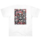 Skull sectionの薔薇とドクロ ヘビーウェイトTシャツ