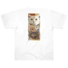 ぽつねこ亭のクラムすグッズPOP ヘビーウェイトTシャツ