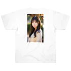 BeautifulLadyCollectionTokyoのAI下着美女(白) ヘビーウェイトTシャツ