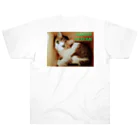 ハンドメイドSaoriのねこ♡寝子 Heavyweight T-Shirt