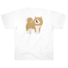 しばじるしデザインの佇む秋田犬 Heavyweight T-Shirt