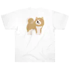 しばじるしデザインの佇む秋田犬 ヘビーウェイトTシャツ