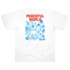 HAPPYDOG_FUKUINUのPEACEFUL WORLD ヘビーウェイトTシャツ