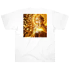 癒しと瞑想リセット開運法の弁財天真言金運グッズ3 ヘビーウェイトTシャツ