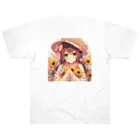 akipoyoのフローラ ちゃん ヘビーウェイトTシャツ