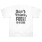 ゴルフバカイラストレーター野村タケオのNOM SHOPのDon't think, FEEL!　バックプリント Heavyweight T-Shirt