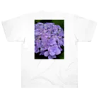 yurisacinの紫陽花（紫） ヘビーウェイトTシャツ