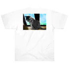 ONPu.ARTのCats ＆ Window ヘビーウェイトTシャツ