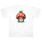 かわいいキノコくん🍄のかわいいキノコくん🍄 ヘビーウェイトTシャツ