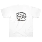 trypsin8080のかわいいフェレットおはよう！！ ヘビーウェイトTシャツ